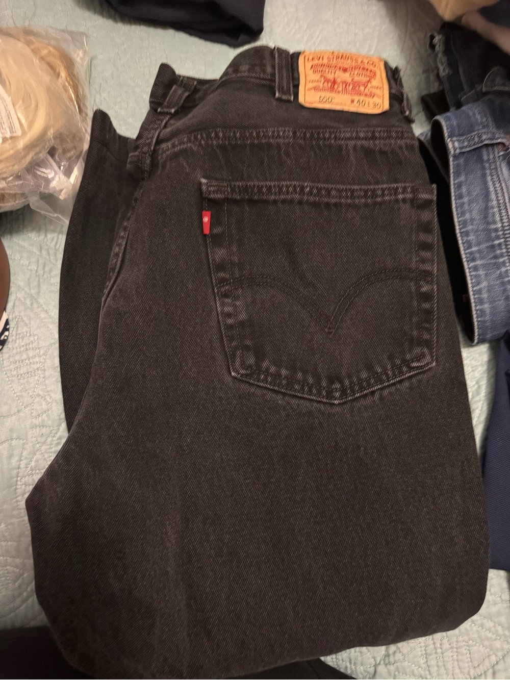 Levi's Men's Dark Gray Relaxed Jeans